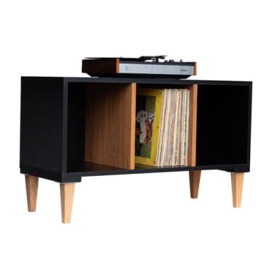 Imagem de Serena Estantes Rack Para Vinil e Toca Discos PENY - 2 Prateleiras - Art Deco - MDF 18mm - Enviado Montado