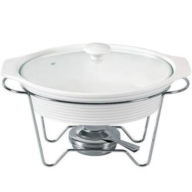 Imagem de Rechaud OVAL em Porcelana com Queimador 2,3L DYNASTY