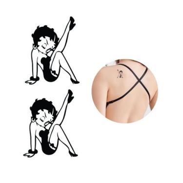 Imagem de Tatuagem Temporária Betty Boop Dança Personagem - 3I