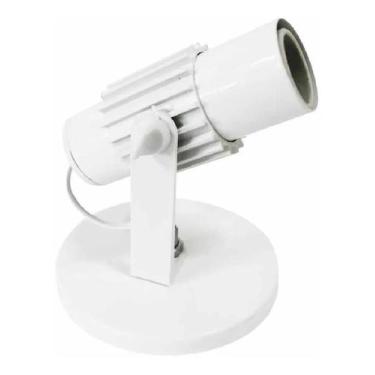Imagem de Kit 5 Spot Aleta Suporte Lâmpada Comum E Led Com Porcelana - JR, Branc