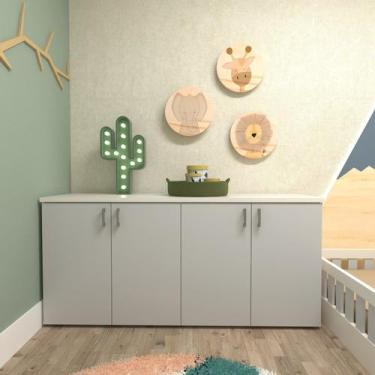 Imagem de Armário Duplo Baixo Infantil Corp - Bramov Móveis