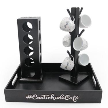 Imagem de Kit 6 Xicaras Coquinho Porta Capsulas Para Dolce Gusto Bandeja - Dupét