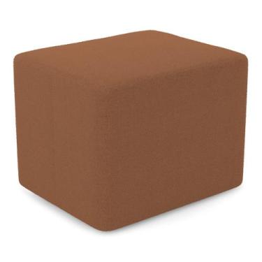 Imagem de Puff Decorativo Living Yumi Retangular 60cm Bouclê Terracota - Desk De