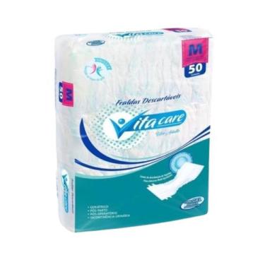 Imagem de Fralda Geriátrica Idoso Adulto Descartavel Economica 50uni M - Seguran