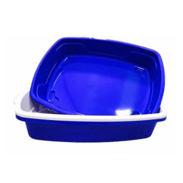 Imagem de Caixa de Areia para Gato Bandeja Higiênica  Sanitária Areia Gatos Cat 