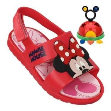 Imagem de Sandália Infantil Meninas Minnie + Brinquedo De Encaixar - GRENDENE, 2