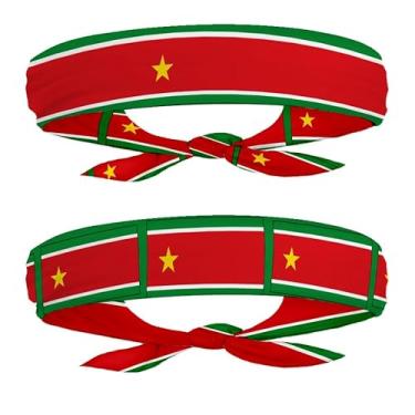 Imagem de EVERYTHING CROPOVER Faixa de cabeça com bandeira de Guadalupe para carnaval, fitness | Bandana masculina e feminina com laço na parte de trás