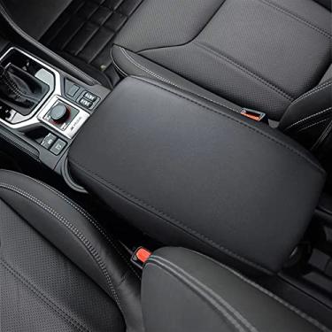 Imagem de A ABIGAIL Capa de apoio de braço para console central compatível com Subaru Forester 2019-2023 couro PU descanso de braço tampa do console central protetor de assento almofada almofada de apoio de braço (preto)