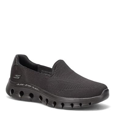 Imagem de Skechers Women's Go Walk Glide Step Flex Walking Shoes, Black/Black, 8M
