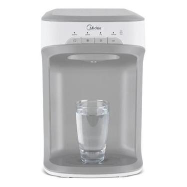 Imagem de Purificador Midea: Dispenser amplo, múltiplas temperaturas, Branco, Bi