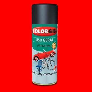 Imagem de Tinta spray uso geral vermelho brastemp 55231 colorgin 350ml - 000026