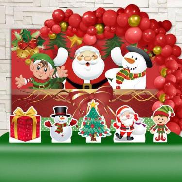 Imagem de Kit Festa Ouro Natal Papai Noel - IMPAKTO VISUAL