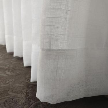 Imagem de Cortina Para Ambiente Voil Linho Com Forro Microfibra P/ Varão 6,00x2,