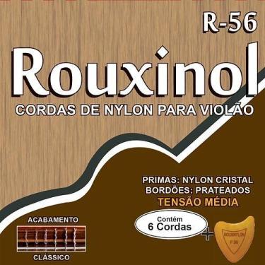 Imagem de Encordoamento para violão nylon tensão média rouxinol r-56