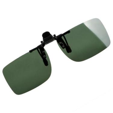 Imagem de Lentes Clip On Polarizadas Para Óculos Proteção U V 400 - Vinkin, Verd