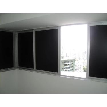 Imagem de Adesivo Blackout Preto Fosco Bloqueia Luz Solar 1m X 60cm - FFA