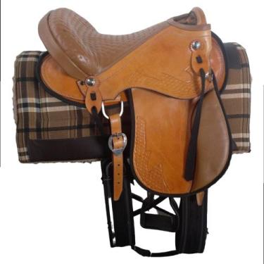 Imagem de Sela Australiana Para Passeio 15 Polegadas De Couro Direto da Fábrica 