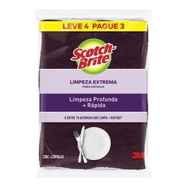 Imagem de Esponja de Limpeza Extrema Scotch-Brite - 4 Un - scotchbrite