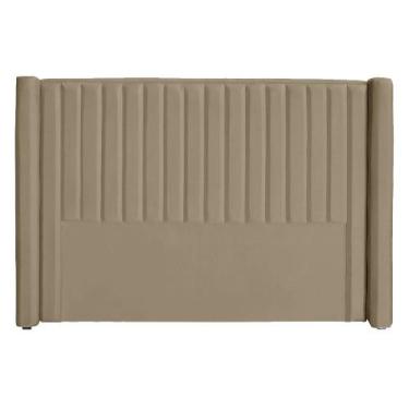 Imagem de Cabeceira Ripada Estofada Para Cama Box Casal Queen - Suede - Várias C