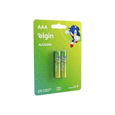 Imagem de Pilha Alcalina AAA Elgin com 2 unidades Palito