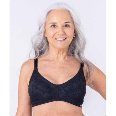 Imagem de Sutiã em tecido canelado brilhoso, com renda, sem bojo e sem aro