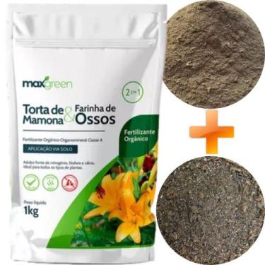 Imagem de Fertilizante Torta De Mamona e Farinha De Ossos 1kg Maxgreen - Forth -