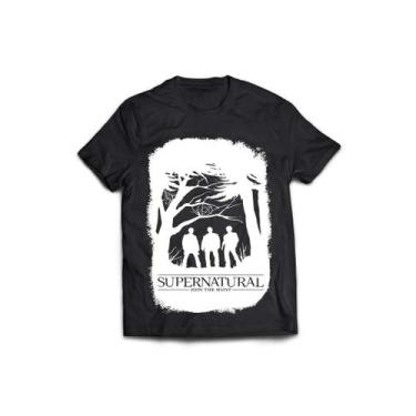 Imagem de Camiseta Feminina Supernatural Série Winchester - Ultrav Store, Preto,
