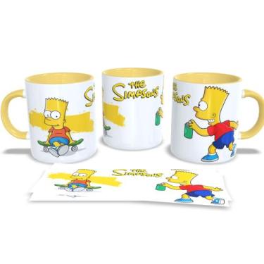 Imagem de Caneca Personalizada Os Simpsons - Jlssublimação, Amarelo