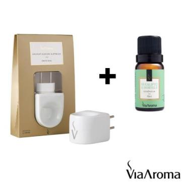 Imagem de Difusor Aromatizador Elétrico + Essência Eucalipto E Hortela - Via Aro