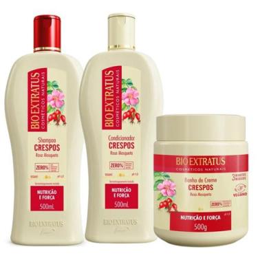 Imagem de Shampoo Cond e Máscara Crespos R.Mosqueta Bio Extratus 500ml