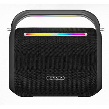 Imagem de Caixa de Som Portátil Rain Coud Box R66 120w Potência Microfone Sem fio Incluso