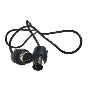 Imagem de Fancyes Cabo de extensão de áudio conversor de cabo midi extensão cabo de áudio ângulo direito acessórios de transmissão de órgão cabo de instrumento, 1 milhão