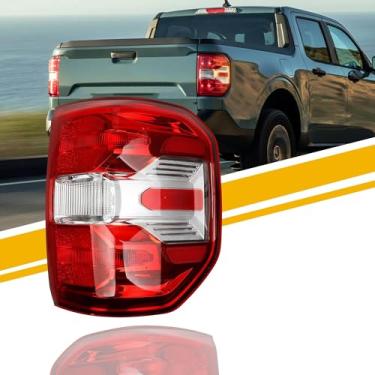 Imagem de Dasbecan Conjunto de luz traseira halogêneo compatível com Ford Maverick XL XLT 2022 2023 2024 Lâmpada traseira lado direito do passageiro NZ6Z-13404-A