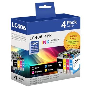 Imagem de Cartuchos de tinta LC406 de substituição para Brother LC406 LC 406 cartuchos de tinta compatíveis com Brother MFC-J4335DW MFC-J4345DW MFC-J4535DW MFC-J5855DW MFC-J6555DW MFC-J6955DW MFC-J5955DW