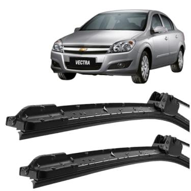 Imagem de Par Palheta Limpador ParaBrisa Compatível com Vectra 1993 a 2005 Silicone Tipo Gancho