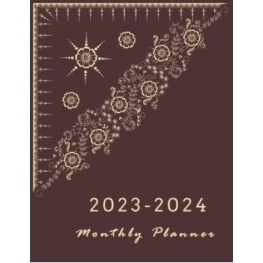 Imagem de 2023-2024 Monthly Planner - Two Year Monthly Business Agenda: 2 Year Monthly Planner Calendar Schedule Organizer with Federal Holidays (January 2023 ... 2024)- Ornamental Mandala Cover Design