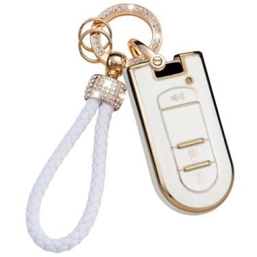 Imagem de HIBEYO Capa de chaveiro de 3 botões compatível com Toyota Rush Daihatsu Tanto LA600S LA800S LA610S LA150S Capa de chave de TPU macio com chaveiros-Tipo I (3 botões)