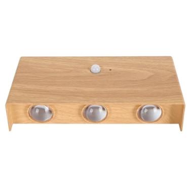 Imagem de Luz de Parede Com Sensor de Movimento, Arandela LED Operada por Bateria, Iluminação Contínua, Luz de Parede Recarregável Com Detector de Movimento para Escadas, Corredor (Cor