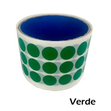 Imagem de Etiqueta Adesiva Autocolante Colorida 15x15mm ideal para organização d