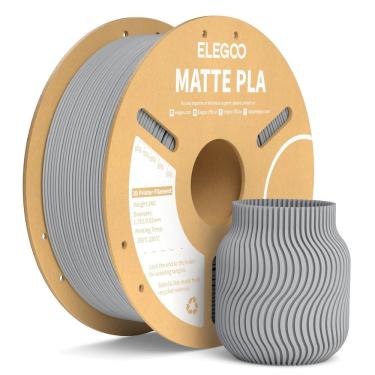 Imagem de Filamento de impressora 3D ELEGOO Matte PLA Slate Grey 1 kg 1,75 mm