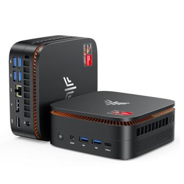 Imagem de KAMRUI Mini PC para jogos Hyper H1, AMD Ryzen 7 6800H, 16GB DDR5 4800MHz 512GB M.2 NVMe PCIe3.0x4 SSD Mini PC (8C/16T, até 4,7GHz), cache inteligente L3 de 16 MB, tela tripla 4K/WiFi6/BT5.2/Mini