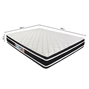 Imagem de Colchão Casal de Espuma Castor Black &amp White Air D33 Double Face - 