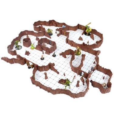 Imagem de Dirt Cheap Dungeons Affordable Modular TTRPG Terrain Set ∣ Injection-Molded for Superior Durability ∣ Easy Storage & Recycled Material D&D Tiles ∣ Troll Cavern Set
