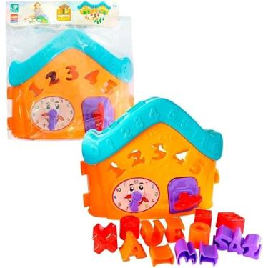 Imagem de Melhor Casinha Didática, Exploração de Letras e Números, Porta com Chave, Acessórios Interativos, Brinquedo Educativo para Crianças