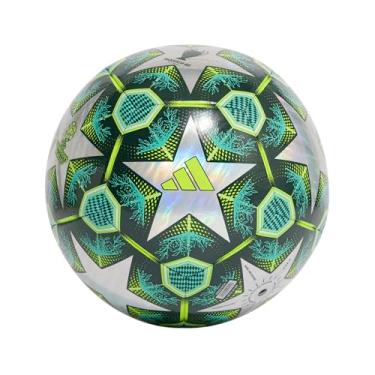 Imagem de adidas Bola de futebol unissex para treinamento UCL, multicolorida/verde sombra/geleca solar, 4