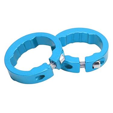 Imagem de 2pcs Bicicleta Auxília de Amêijoa Liga de Alumínio Belas de Bicicleta Prática G Trava Em Grampos para Guidão de Bicicleta de 22,2 Mm Bike Preto Garras de Amêijo (Azul)