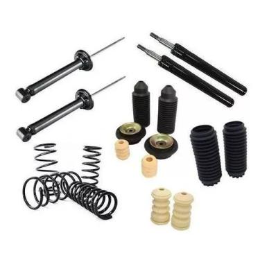 Imagem de 4 Amortecedores 4  molas 4 kit Suspensão Gol 97 a 2014  g2 g3 g4 - Mil