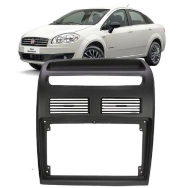Imagem de Moldura Painel Para Central Multimídia 9 Polegadas Fiat Linea 2009 a 2