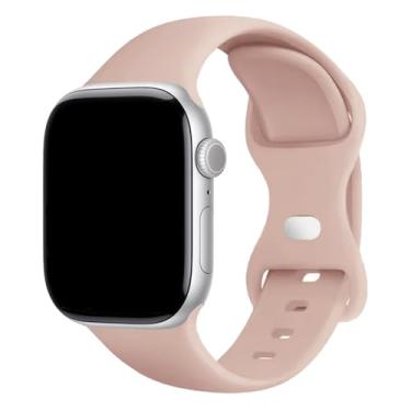 Imagem de Pulseira Sport Silicone Básica Esportiva Compatível com Apple Watch 38 40 41mm 42 44 45mm (Nozes, 44/45/46/49mm)