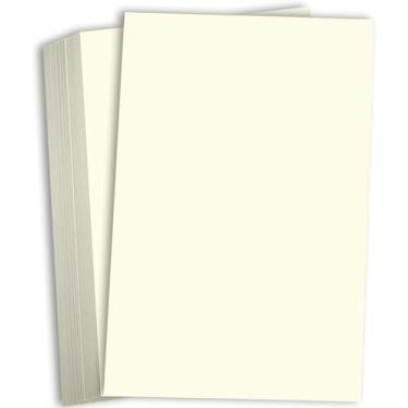 Imagem de Hamilco Papel cartolina tamanho ofício de 21 x 35 cm, cor creme, 45 kg, embalagem com 25